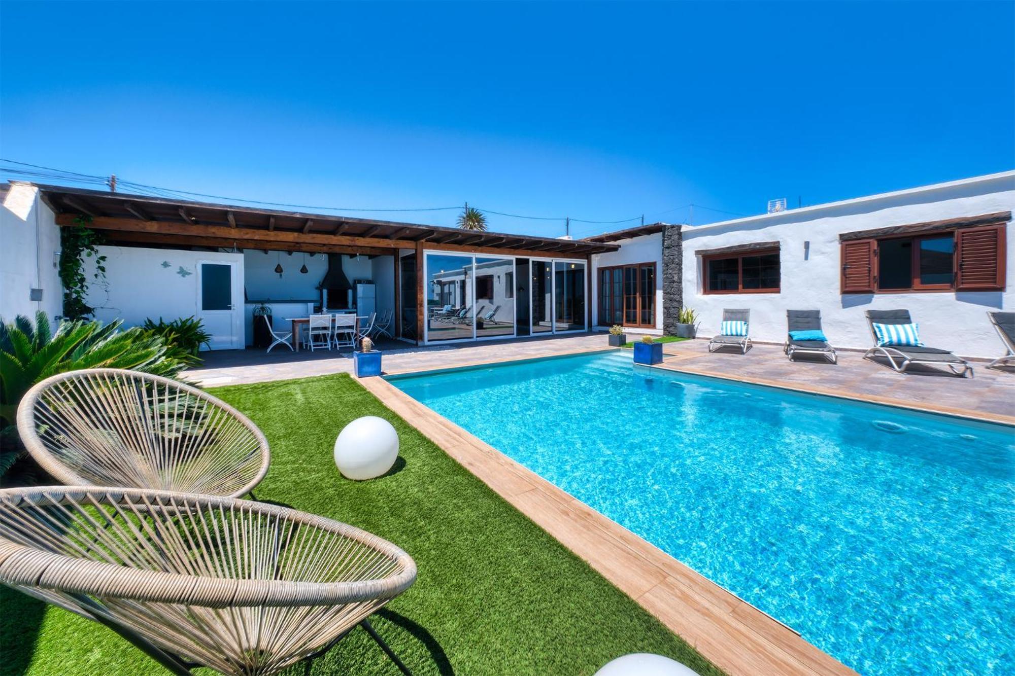 Villa Macher Piscina Y Bar Piscina Tías Buitenkant foto