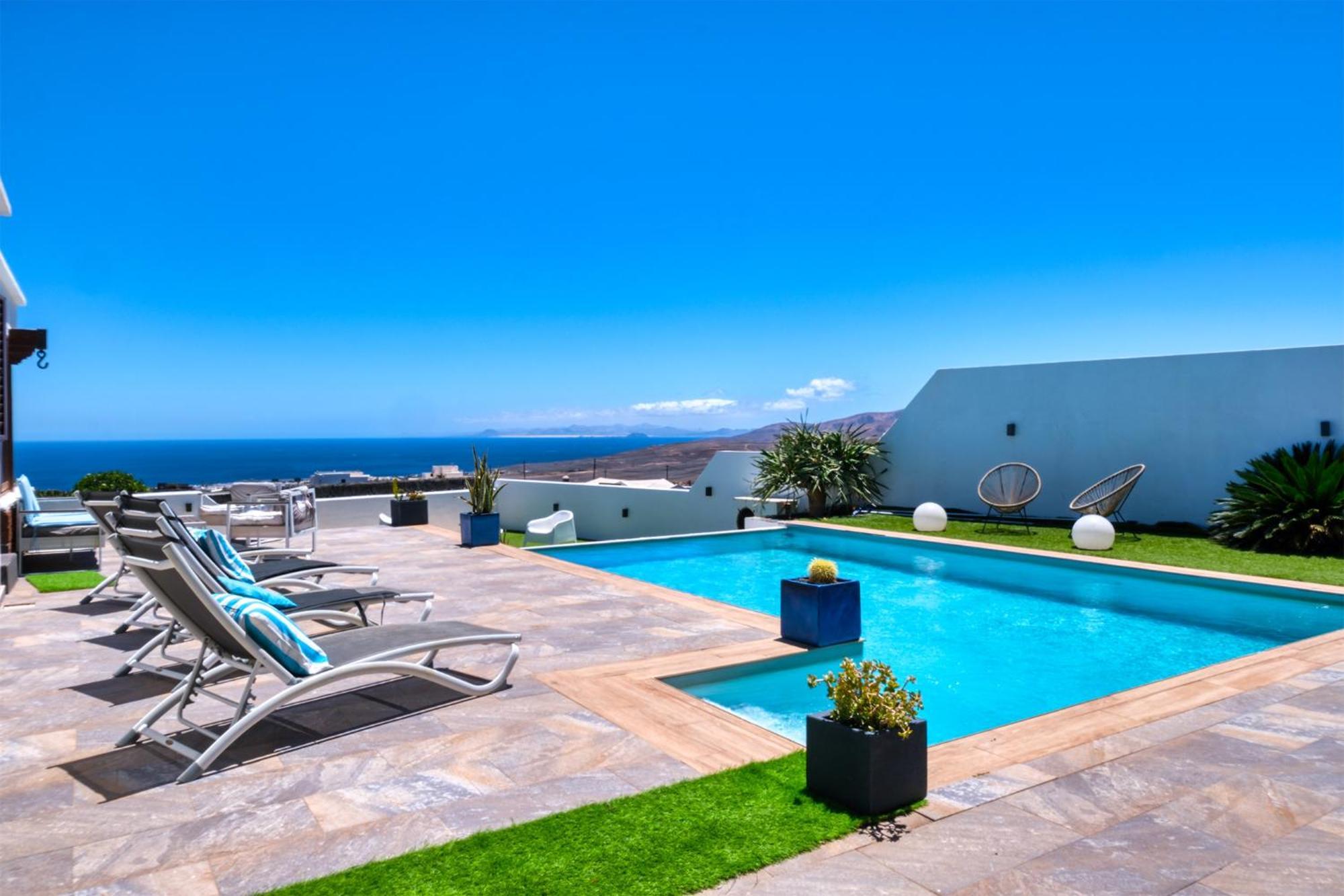 Villa Macher Piscina Y Bar Piscina Tías Buitenkant foto