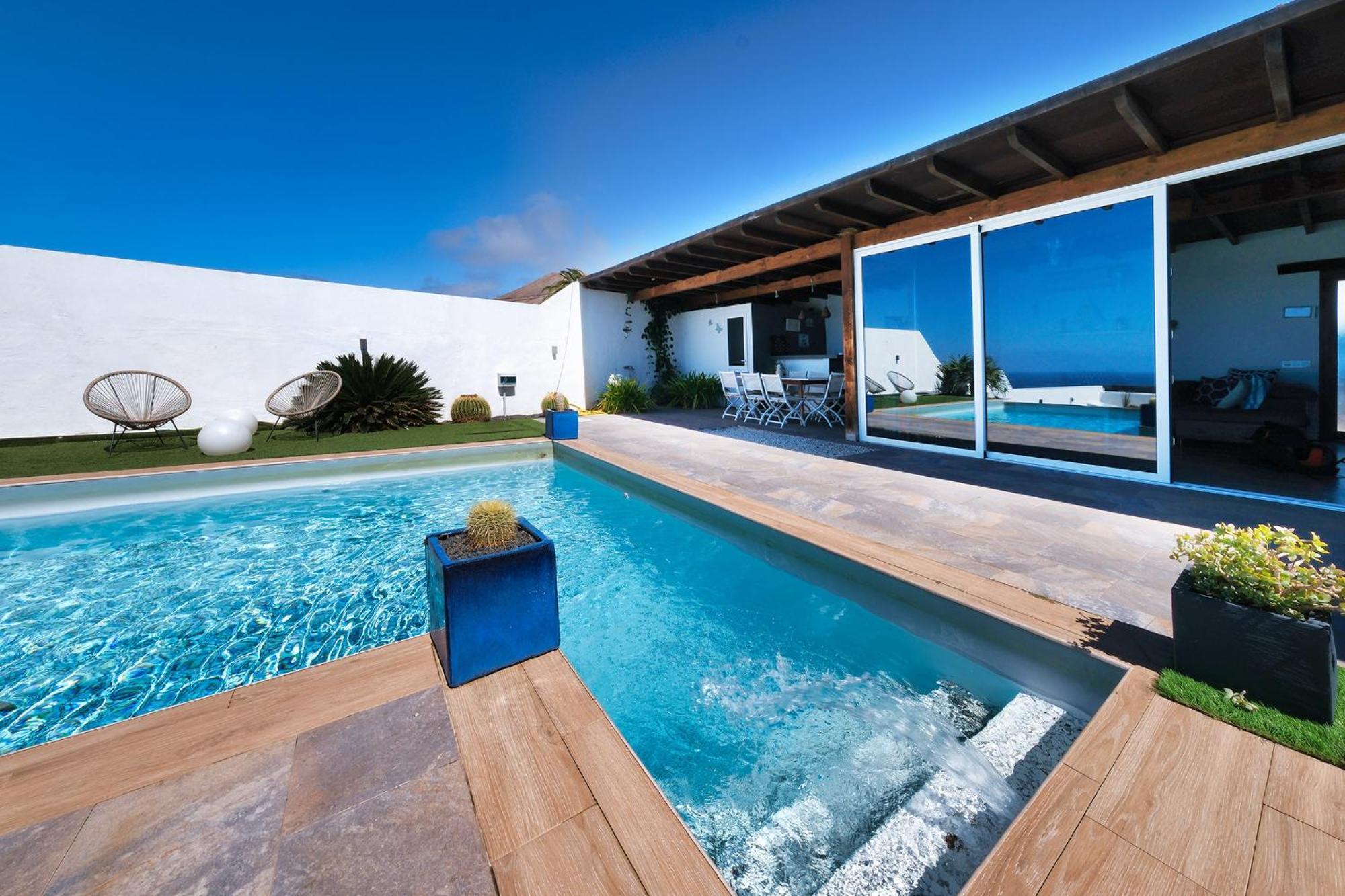 Villa Macher Piscina Y Bar Piscina Tías Buitenkant foto