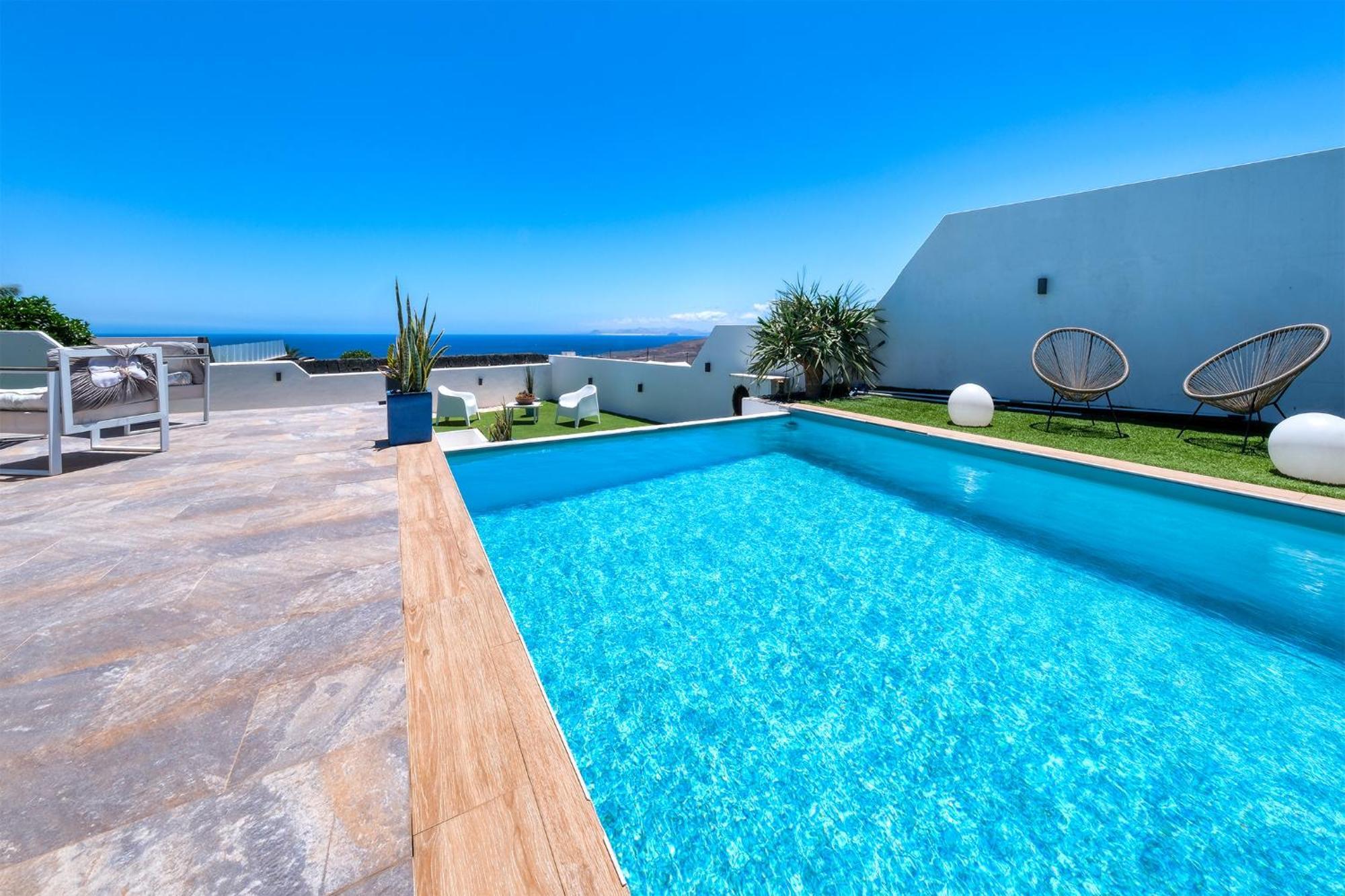Villa Macher Piscina Y Bar Piscina Tías Buitenkant foto