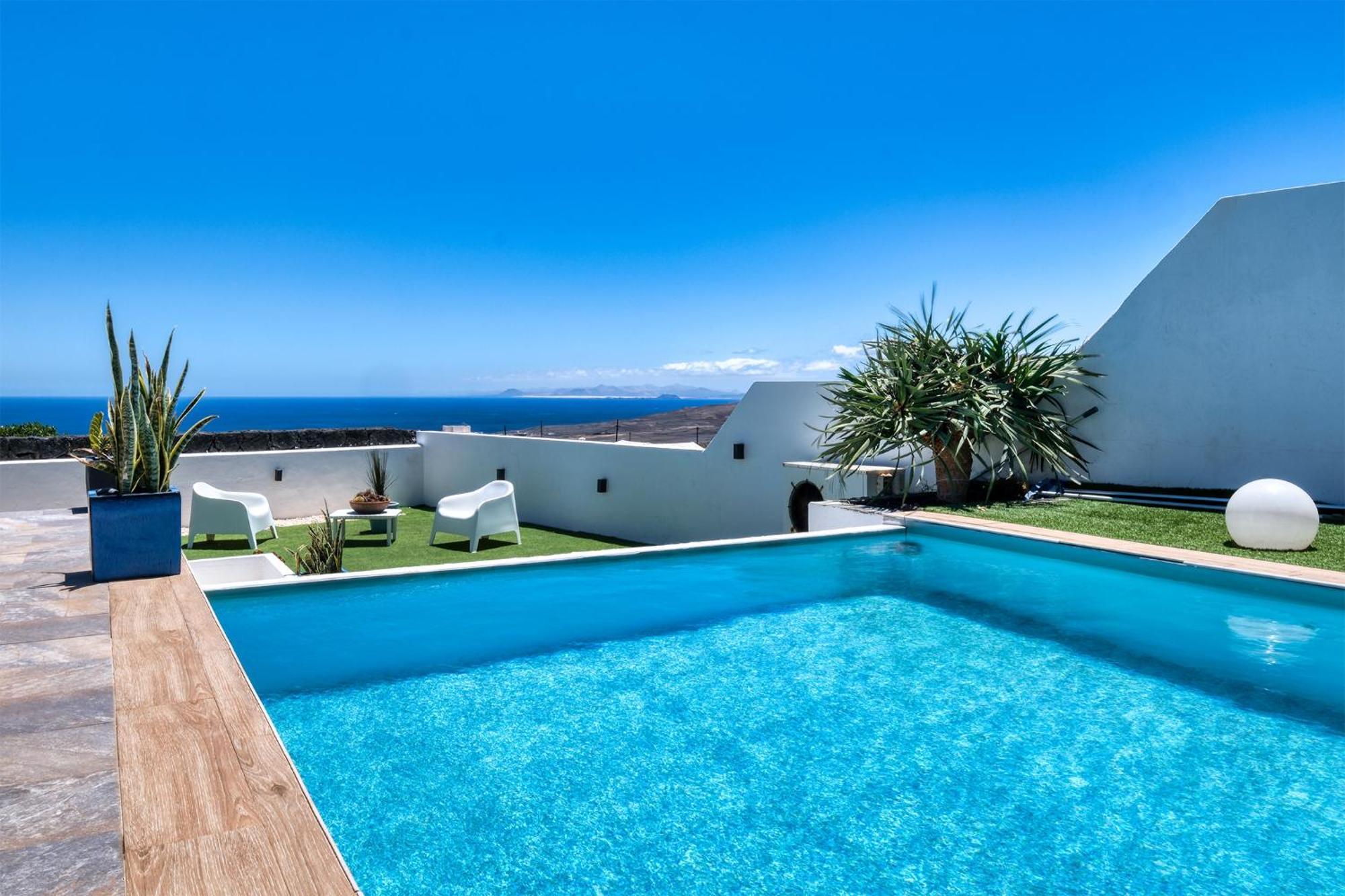 Villa Macher Piscina Y Bar Piscina Tías Buitenkant foto