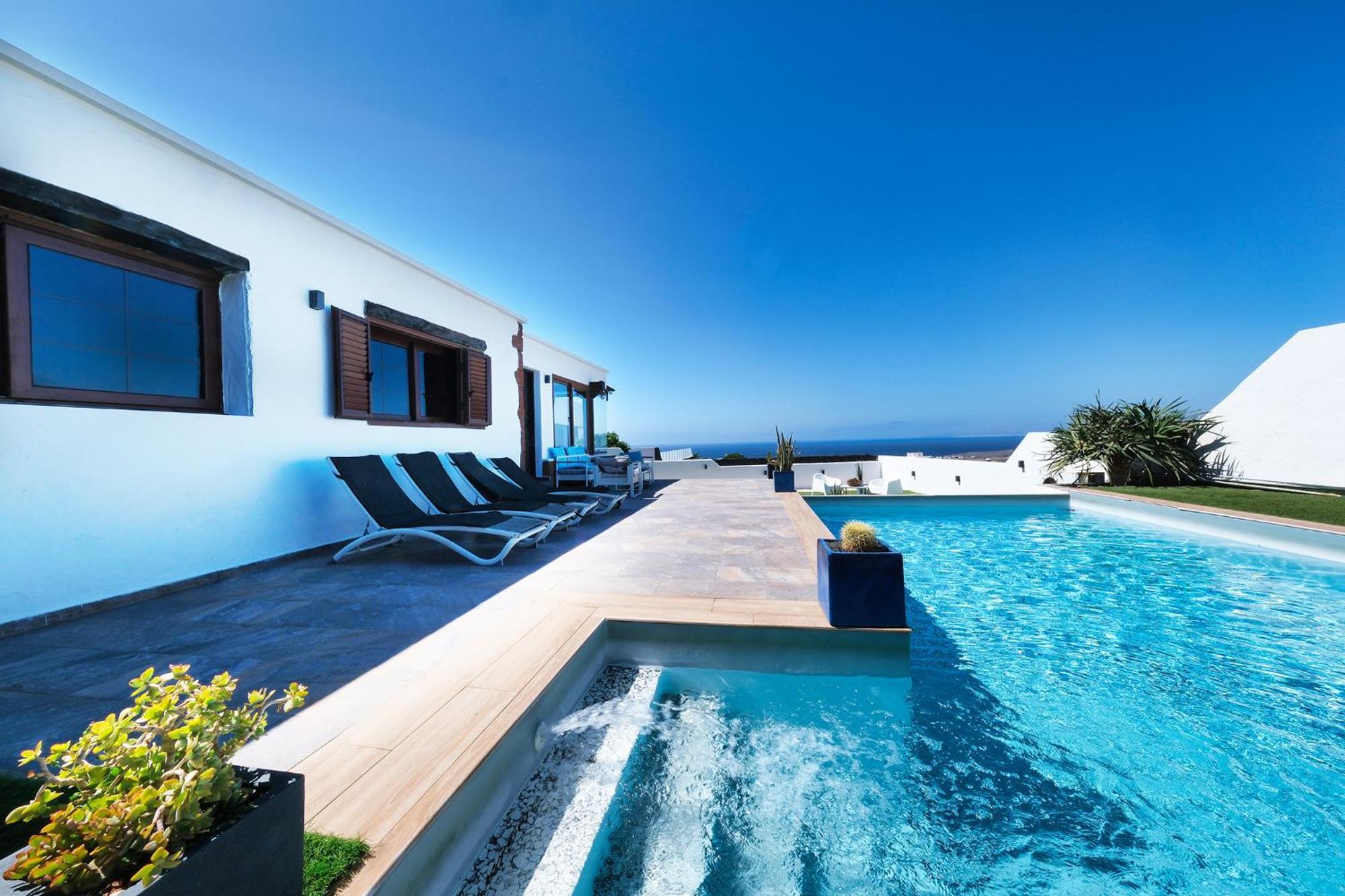 Villa Macher Piscina Y Bar Piscina Tías Buitenkant foto