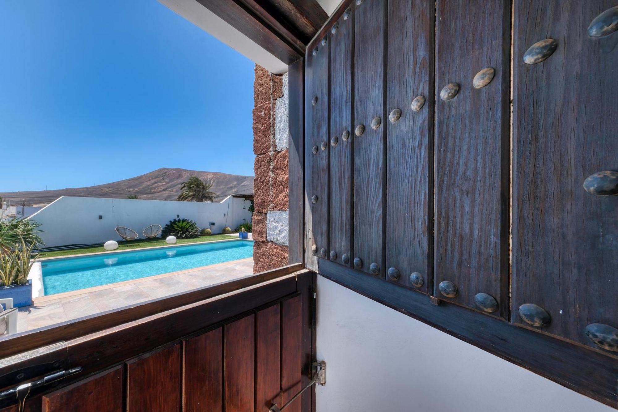 Villa Macher Piscina Y Bar Piscina Tías Buitenkant foto