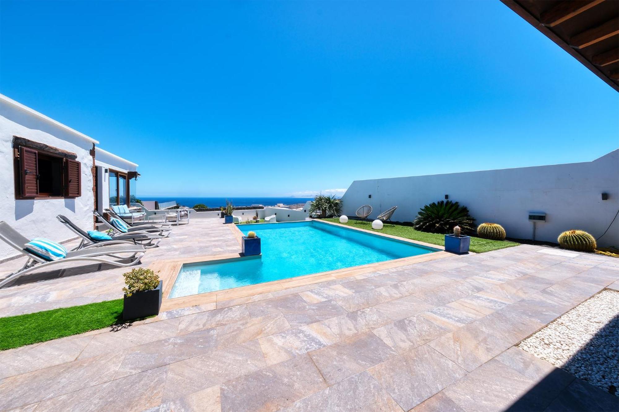Villa Macher Piscina Y Bar Piscina Tías Buitenkant foto